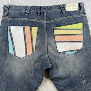 COOGI Jeans Mens 40x34 (Fit 42x28) Blue Y2K Baggy Embroidered Hip Hop Denim